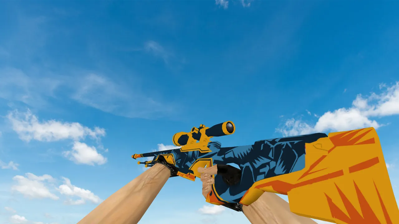 Модель AWP Blue Angel для CS 1.6 - Улучшенная точность и стиль - скриншот 1