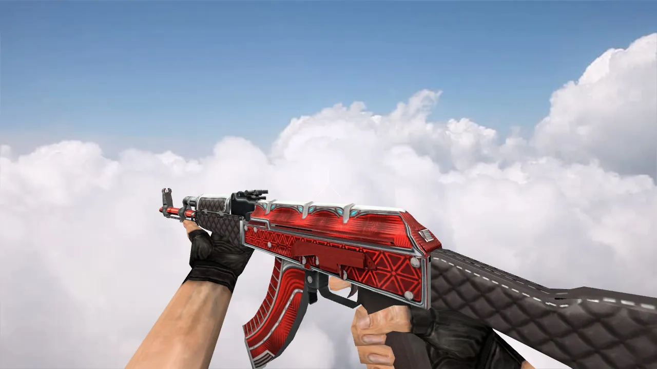 Модель «AK-47 Ruby» v_ и p_ модели для CS 1.6: звуки, анимация осмотра, текстуры и качество в игре — скриншот 2