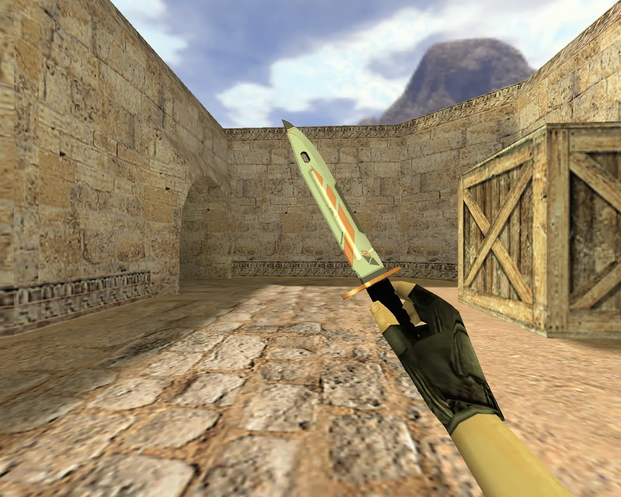 Модель «Штык-нож Азимов» v_knife_p для CS 1.6: звуки, анимация осмотра, текстуры, установка без риска - скриншот 2