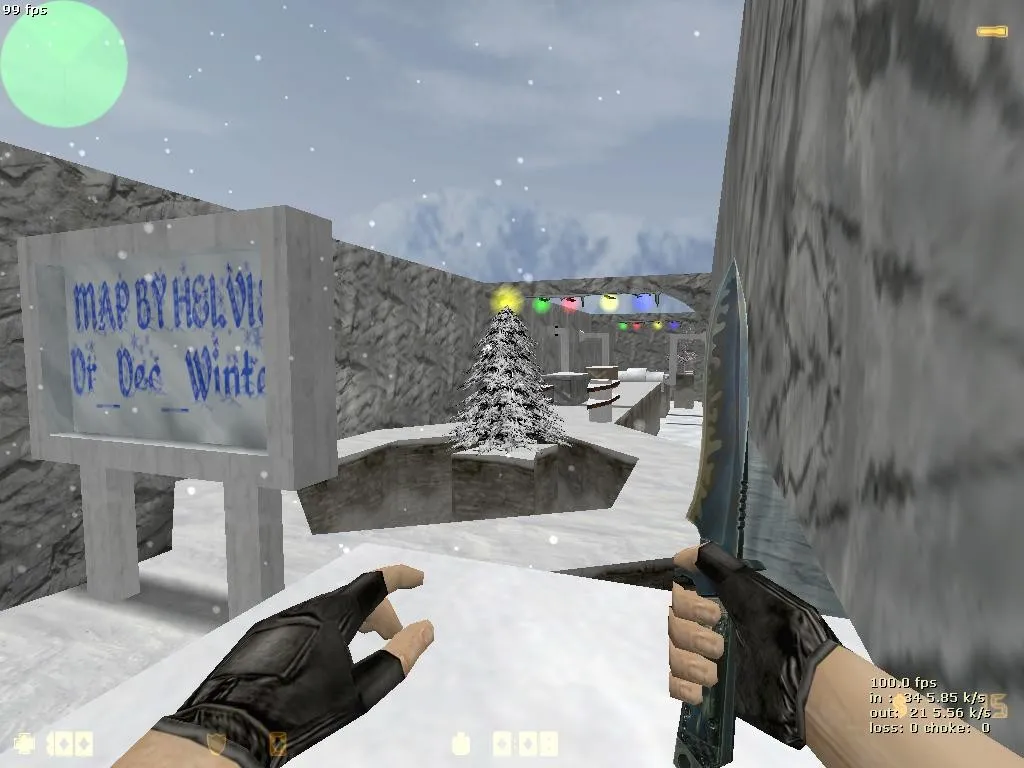 deathrun_dec_winter2 для CS 1.6: карта, точки, маршруты и .nav для ботов - скриншот 1