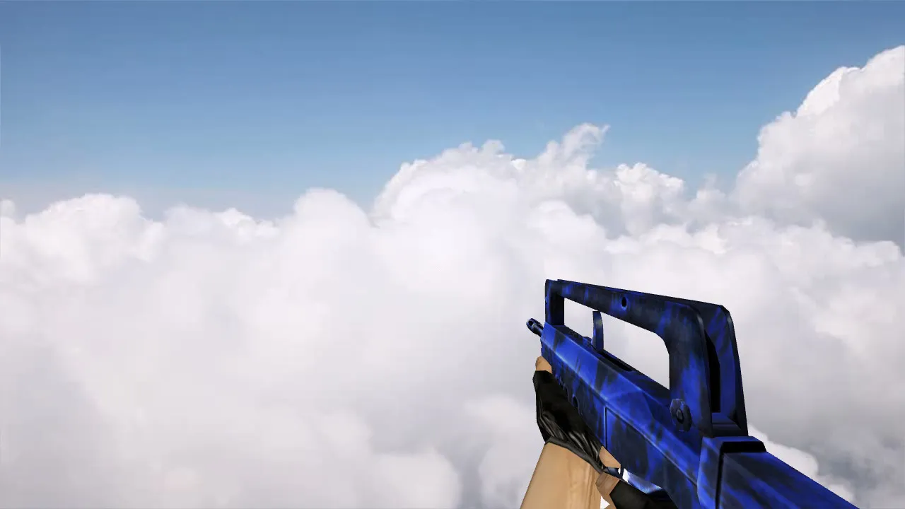Модель Default Famas Blue Tiger для CS 1.6: Загрузка и установка - скриншот 1