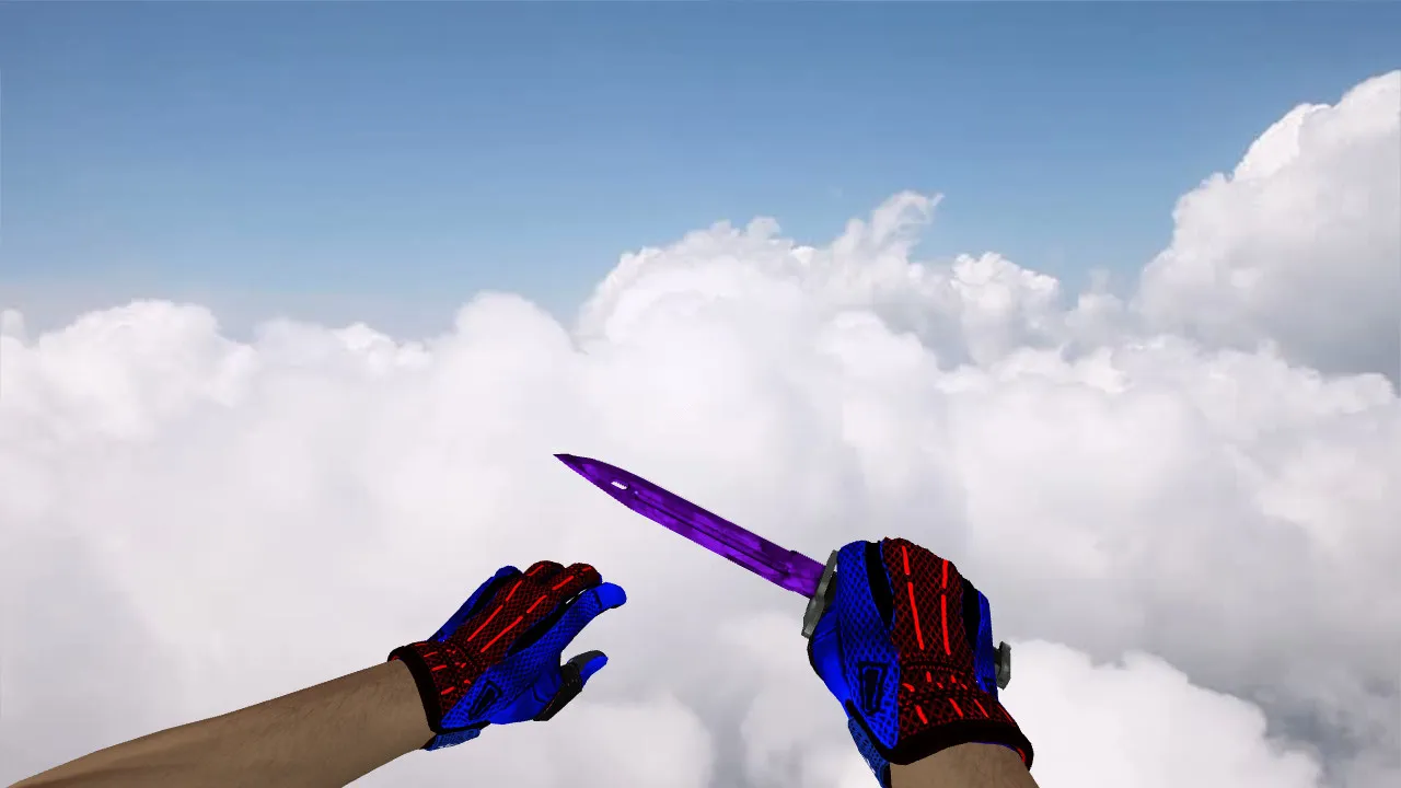 Штык-нож Doppler Sapphire v_knife_p, p_knife, w_knife для CS 1.6: звуки, анимация осмотра, текстуры и настройка — screenshot 3