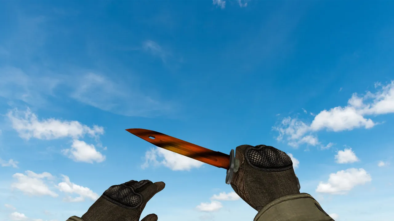Модель Bayonet «Тигр» для CS 1.6: v_ и p_ модели, звуки, анимация осмотра, текстуры, установка в папку — скриншот 3