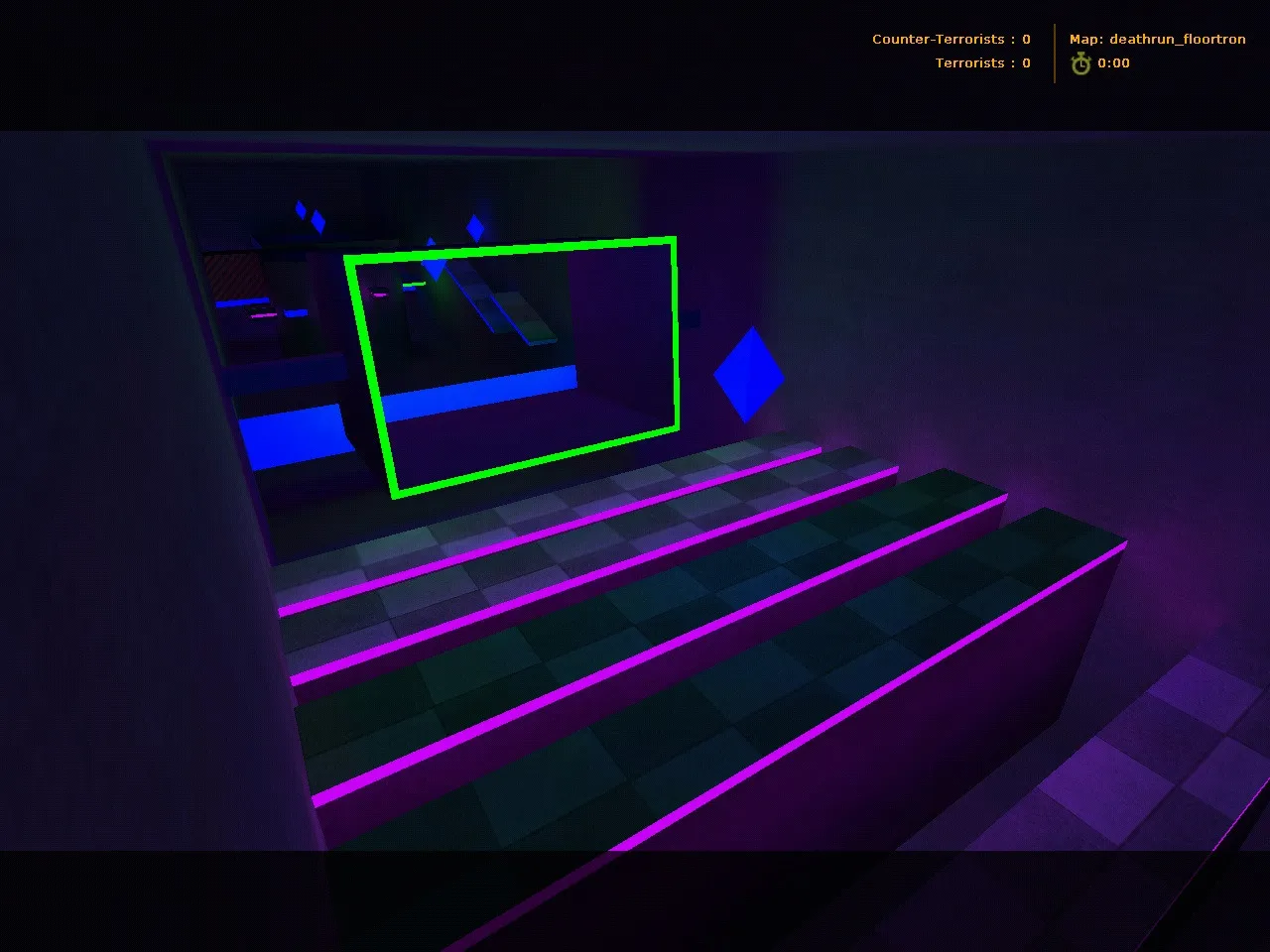 deathrun_floortron для CS 1.6: Deathrun-карта, маршруты, точки, .nav и оптимизация - скриншот 4