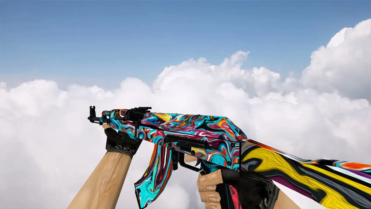 Модель «AK-47 Colorful Apocalypse» для CS 1.6 – уникальность и стиль - скриншот 2