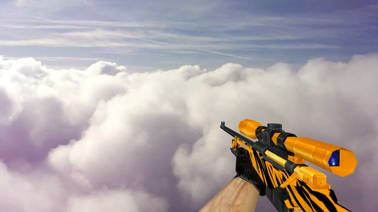 Модель AWP «Зуб тигра» для CS 1.6 - Уникальный опыт игры - скриншот 1