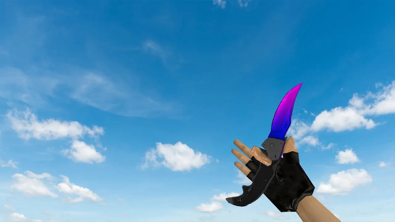 Модель ножа «Falchion Redux» v_knife_p для CS 1.6: звуковое сопровождение, анимация осмотра, текстуры - скриншот 1