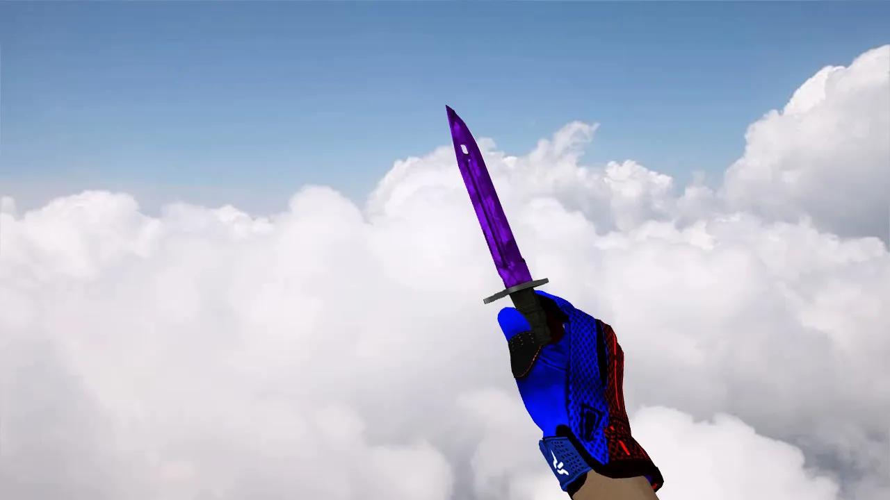 Штык-нож Doppler Sapphire v_knife_p, p_knife, w_knife для CS 1.6: звуки, анимация осмотра, текстуры и настройка — screenshot 2
