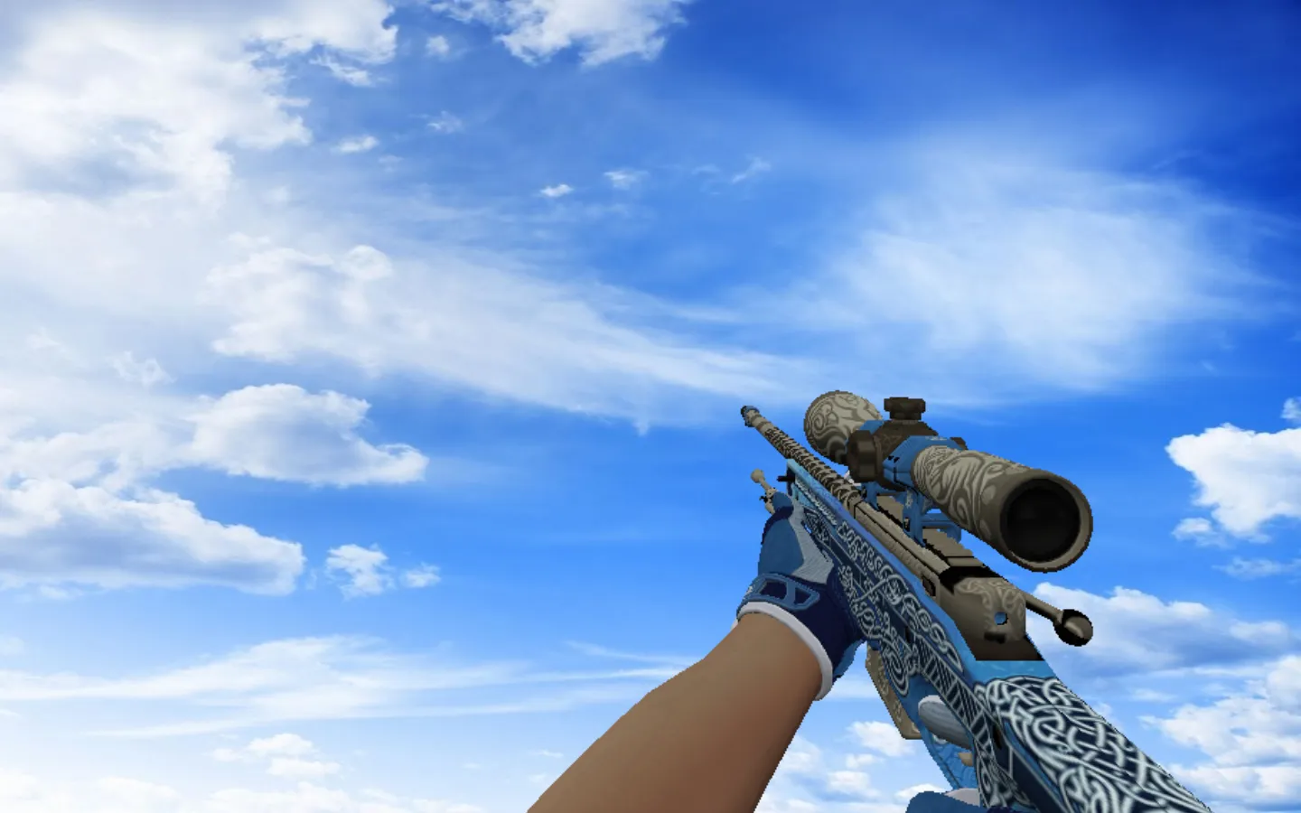 Модель «AWP | Гунгнир + спортивные перчатки Амфибия» для CS 1.6 - скриншот 2