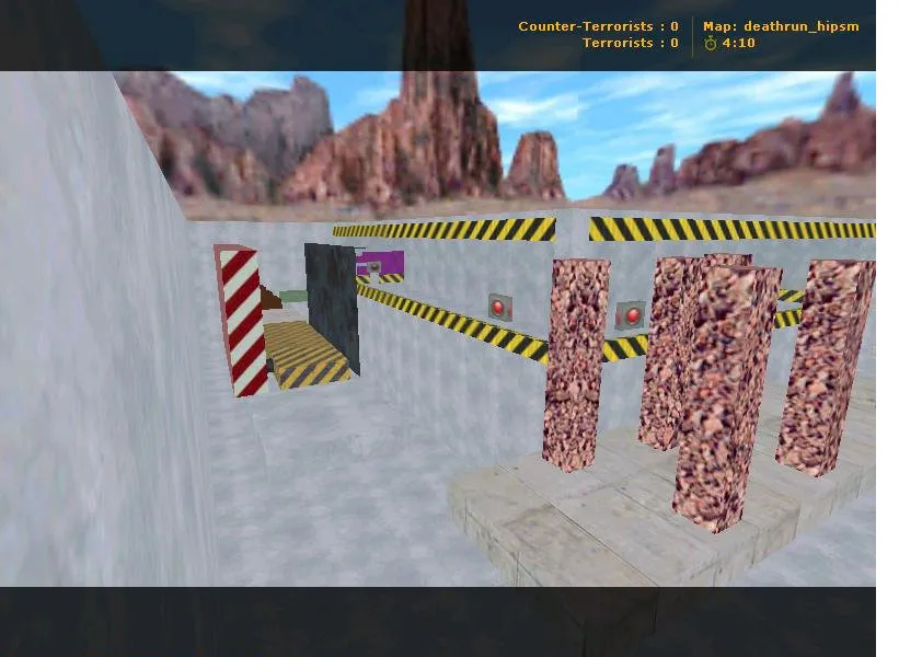 deathrun_hipsm для CS 1.6 - карта Deathrun, тактические точки и оптимизация под стабильный FPS - скриншот 2