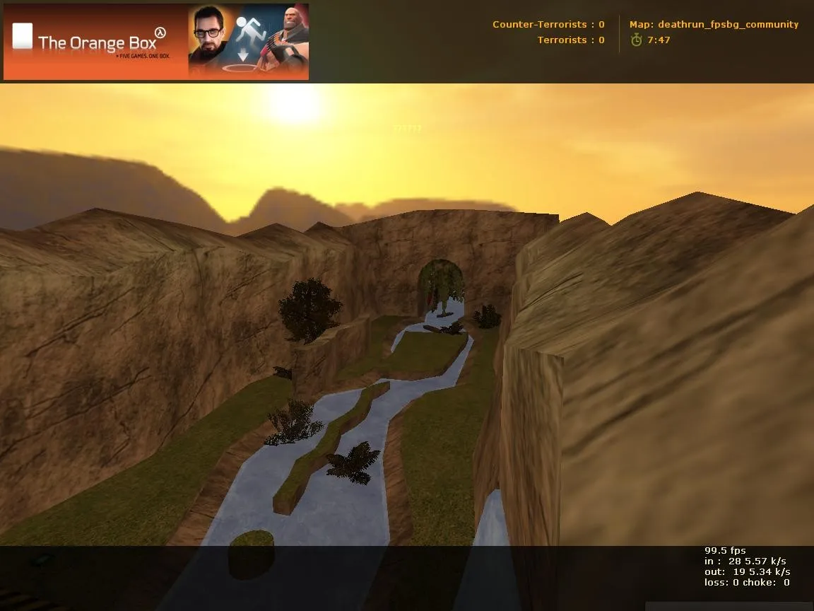 deathrun_fpsbg_community для CS 1.6: Deathrun карта, точки, боты .nav, оптимизация wpoly/epoly - скриншот 1
