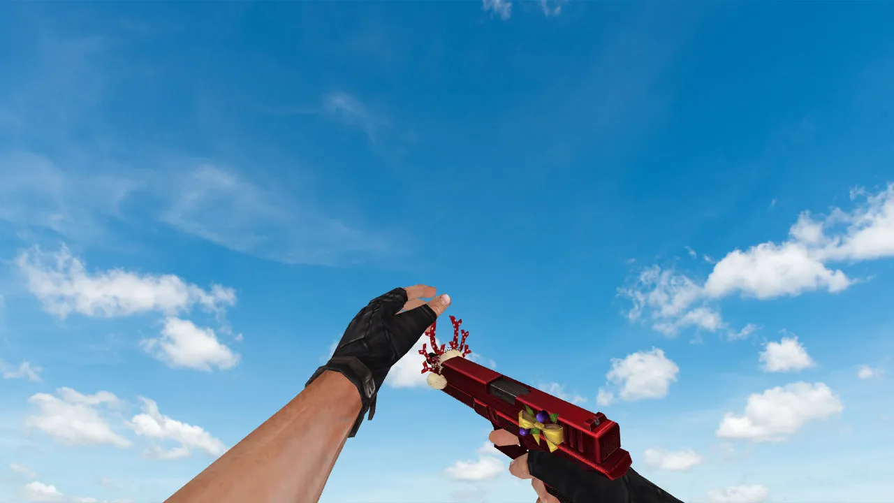 Christmas Glock для CS 1.6 - Уникальная модель оружия - скриншот 2