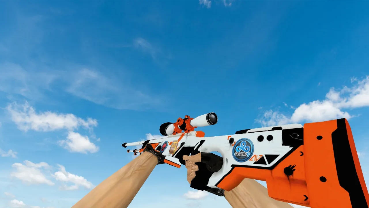 Модель AWP «Азимов» с наклейками для CS 1.6 — скриншот 1
