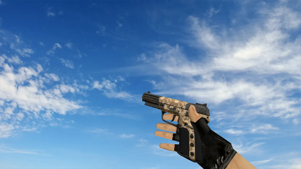 Модель Five Seven 'Пустынный камуфляж' для CS 1.6 - скриншот 1