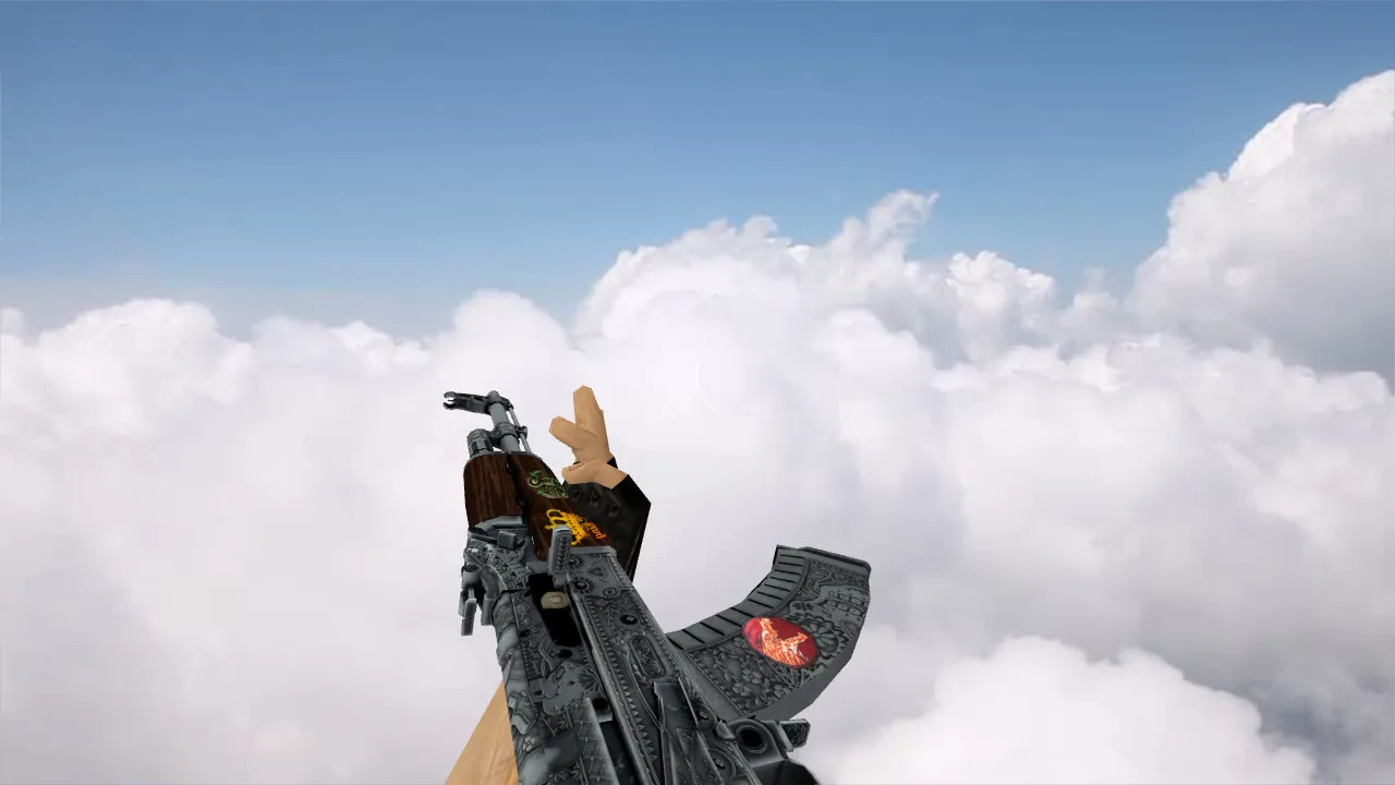 Модель АК-47 «Картель» с наклейками для CS 1.6: v_, p_, w_ модели, звуки и анимация осмотра - скриншот 3
