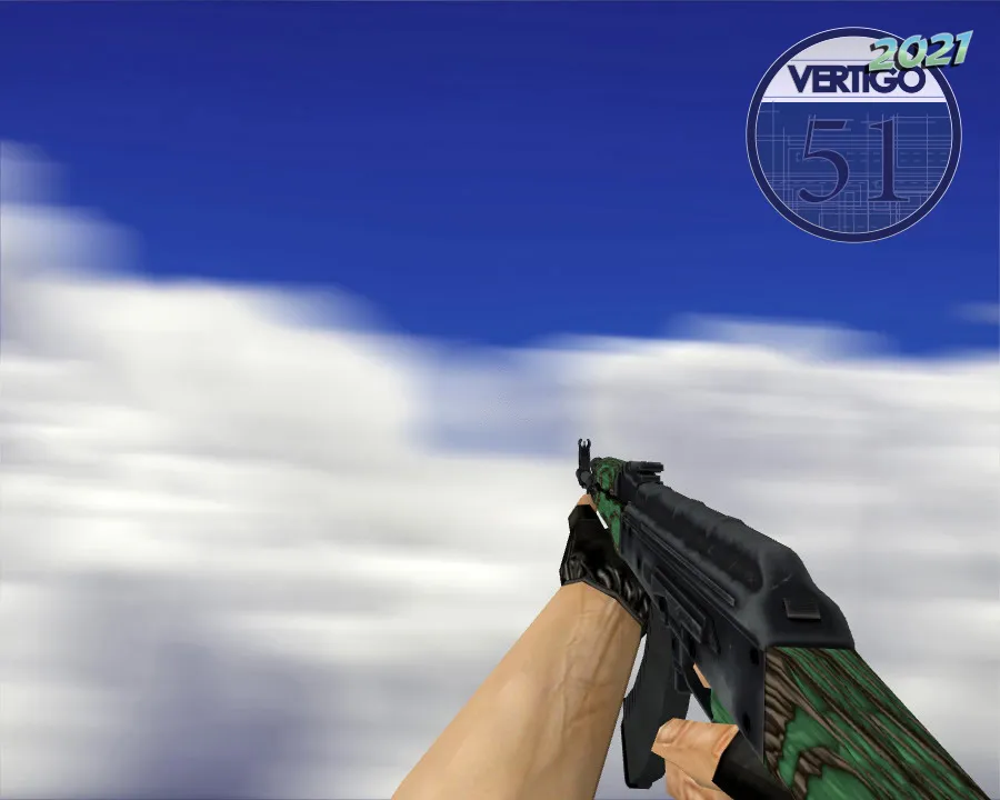 AK-47 | Зелёный глянец для CS 1.6 - Модели оружия - скриншот 3