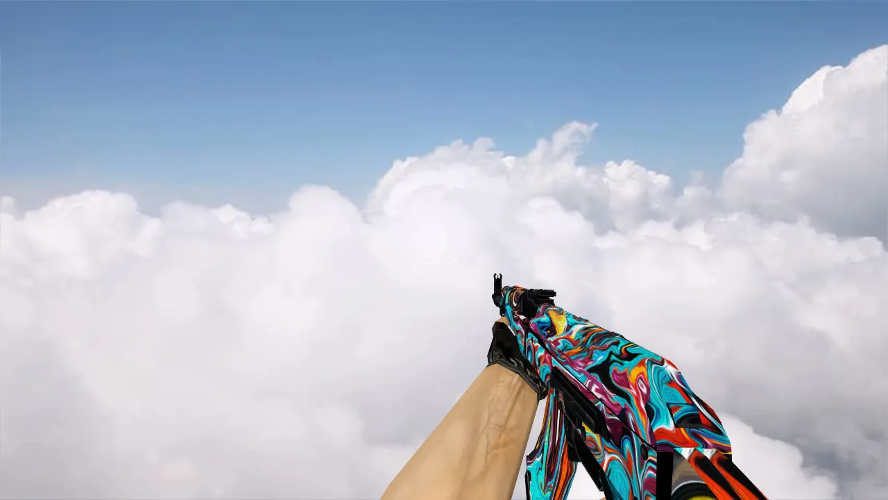 Модель «AK-47 Colorful Apocalypse» для CS 1.6 – уникальность и стиль - скриншот 4
