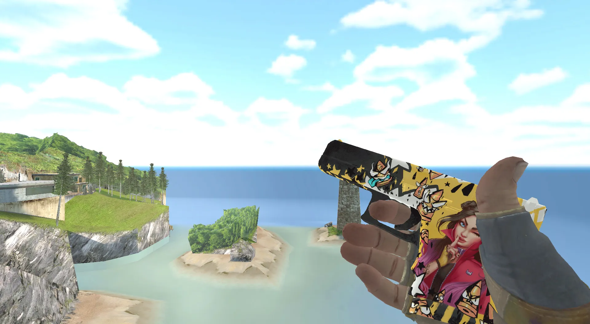 Пак моделей оружия Hydra Gloves | Case Hardened Pack для CS 1.6: v_, p_, w_ модели, анимация осмотра, звуки и текстуры - скриншот 7