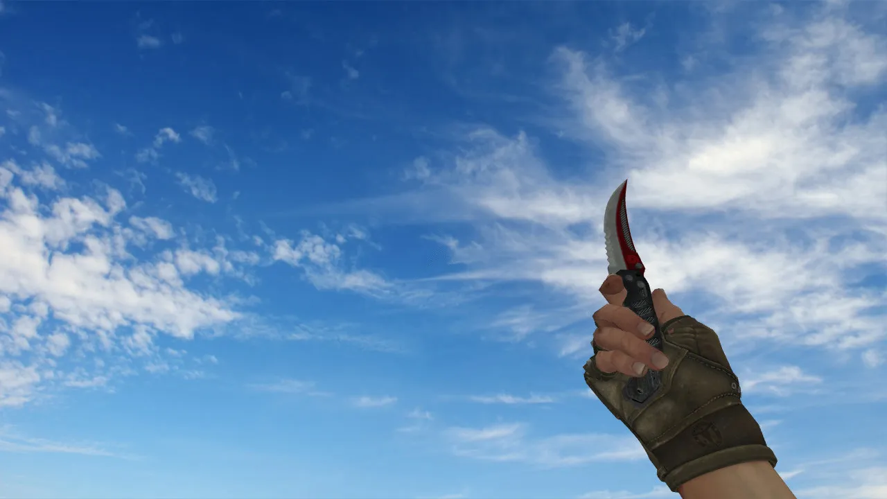 Складной нож «Автотроника» (Bloodhound Gloves) для CS 1.6: v_, p_, w_ модели, звуки, анимация осмотра и текстуры - скриншот 1