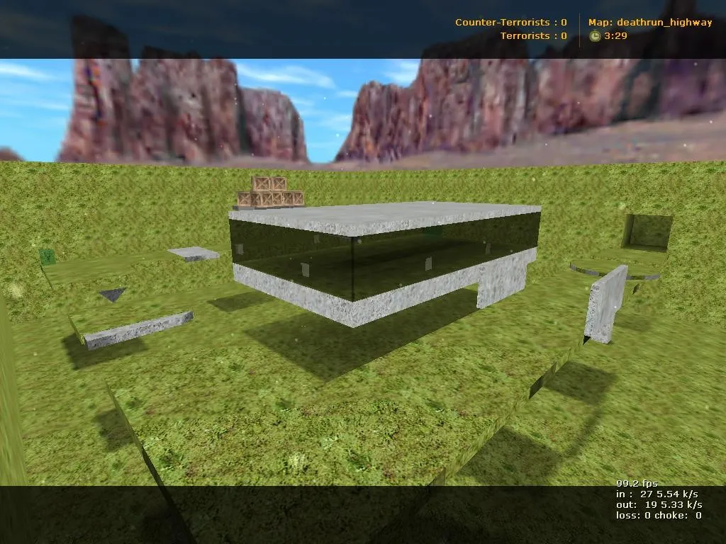 deathrun_highway для CS 1.6: маршрут, точки, .nav и оптимизация карты - скриншот 3