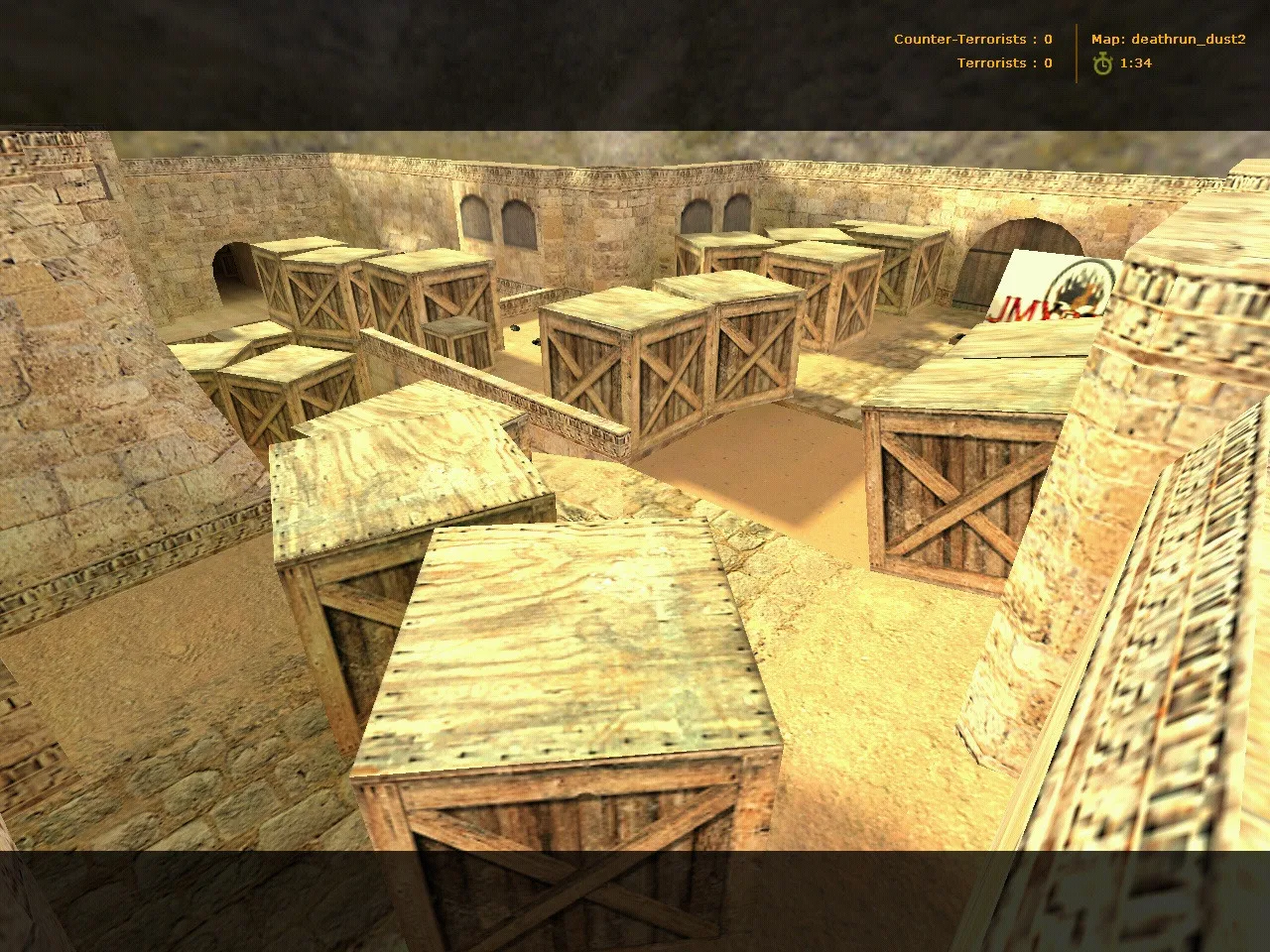 deathrun_dusty2 для CS 1.6: тактики, точки, .nav и оптимизация карт - скриншот 3