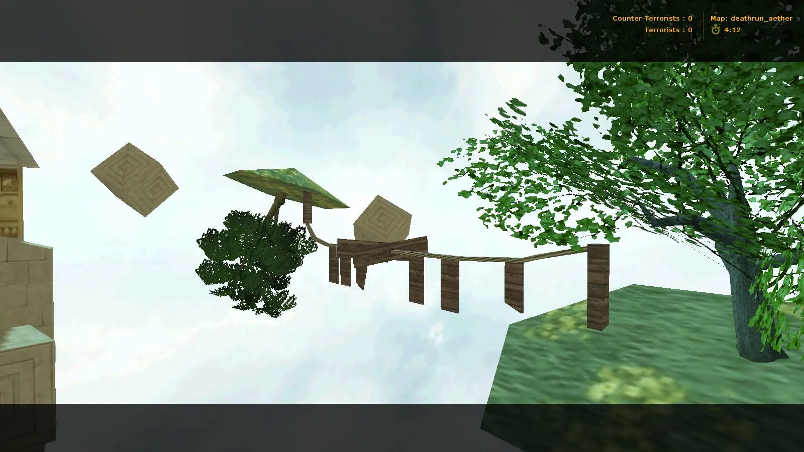 deathrun_aether_b1 для CS 1.6: deathrun-карта, точки, раунды, .nav для ботов и оптимизация - скриншот 7