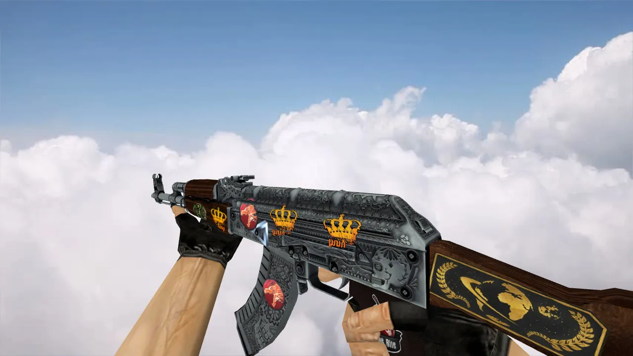 Модель АК-47 «Картель» с наклейками для CS 1.6: v_, p_, w_ модели, звуки и анимация осмотра - скриншот 2