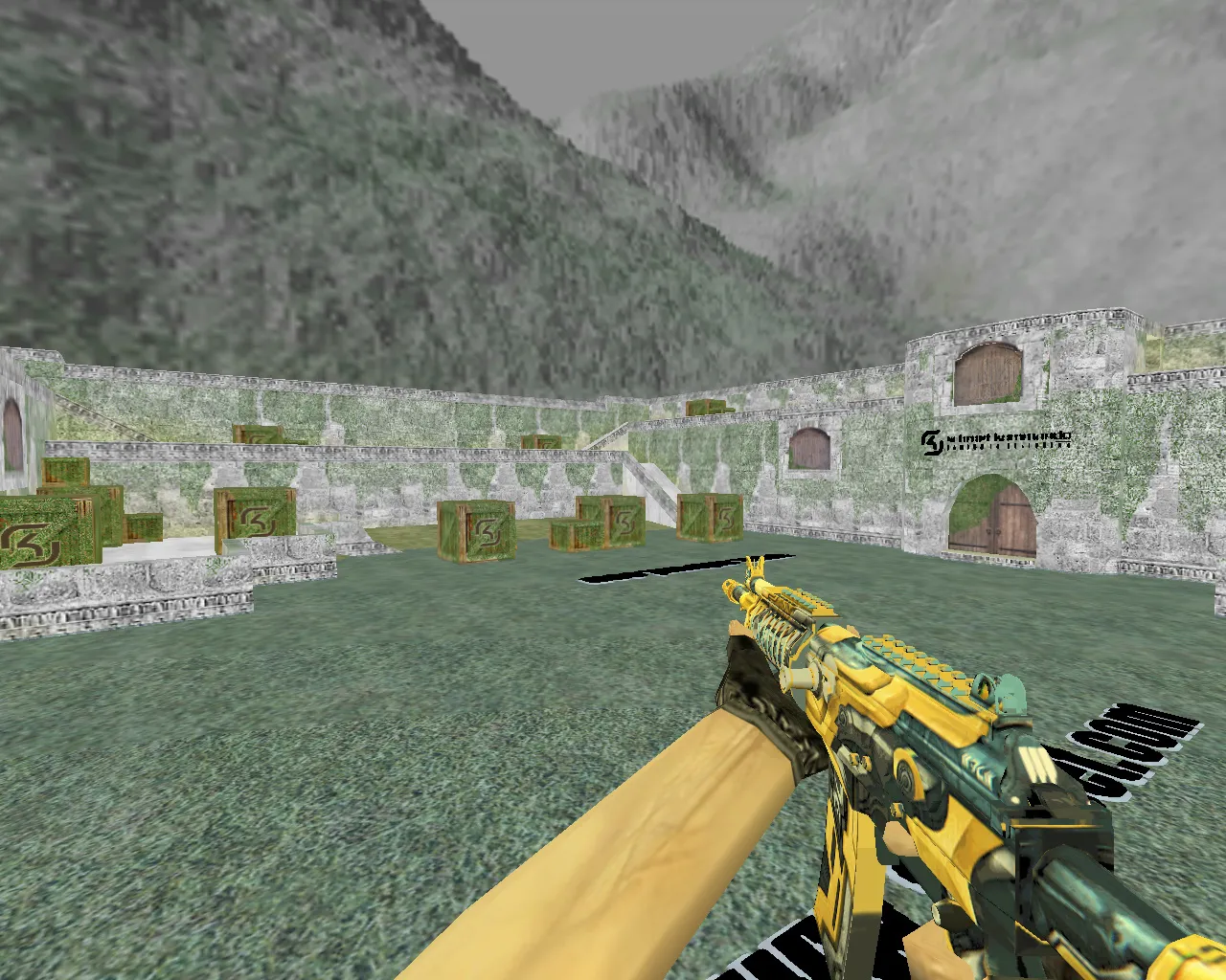 aim_sk_galil_famas — AIM карта для CS 1.6: точки, тренировка прицела, .nav для ботов, оптимизация - скриншот 4
