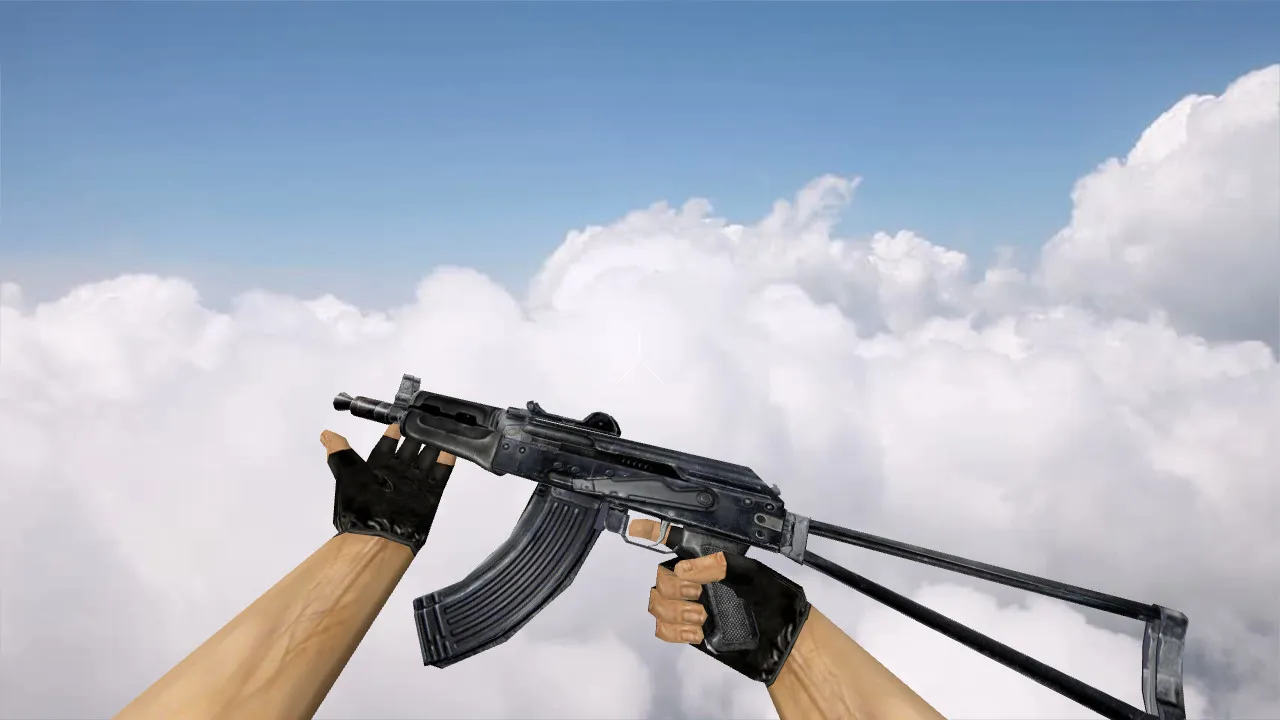Модель AK-47 Stalker (v_ p_ w_) для CS 1.6: звуки, анимация осмотра, текстуры - скриншот 1