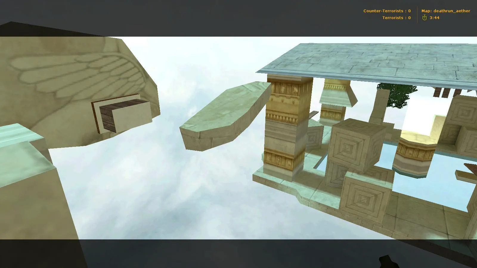 deathrun_aether_b1 для CS 1.6: deathrun-карта, точки, раунды, .nav для ботов и оптимизация - скриншот 4