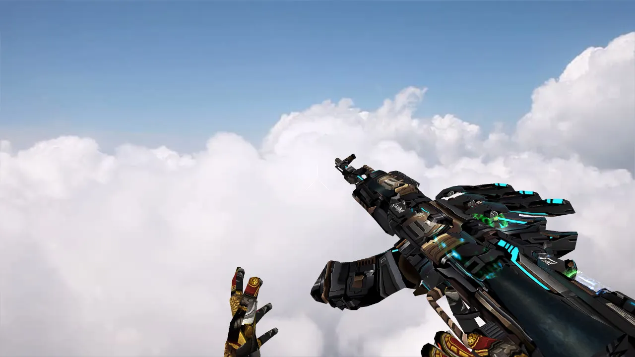 Модель AK-47 Black Paladin для CS 1.6 - Особый скин - скриншот 3