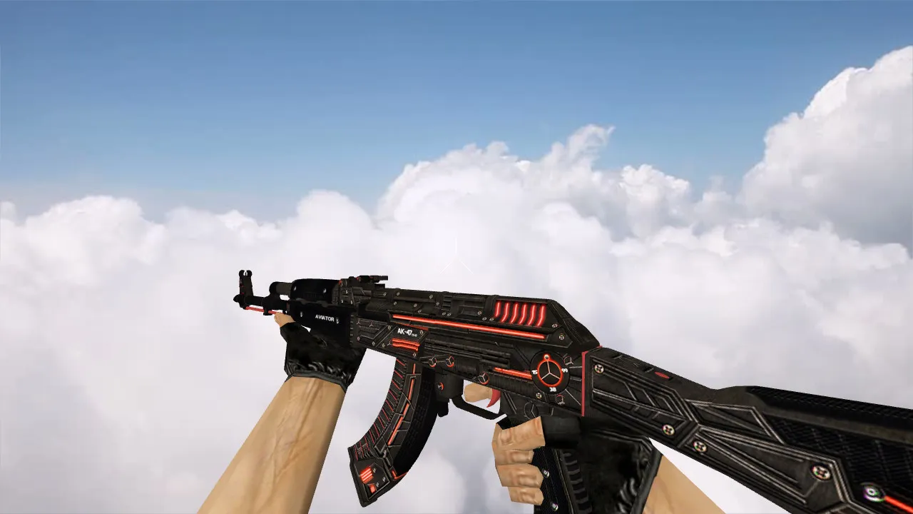 Модель AK-47 Aviator для CS 1.6 - Качественные текстуры и анимация - скриншот 2