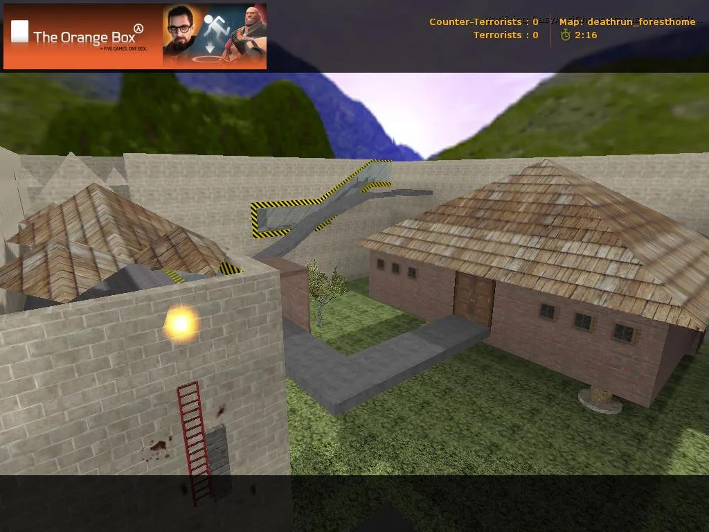 deathrun_foresthome для CS 1.6: Deathrun-карта, точки, маршруты и настройки для сервера без риска - скриншот 3