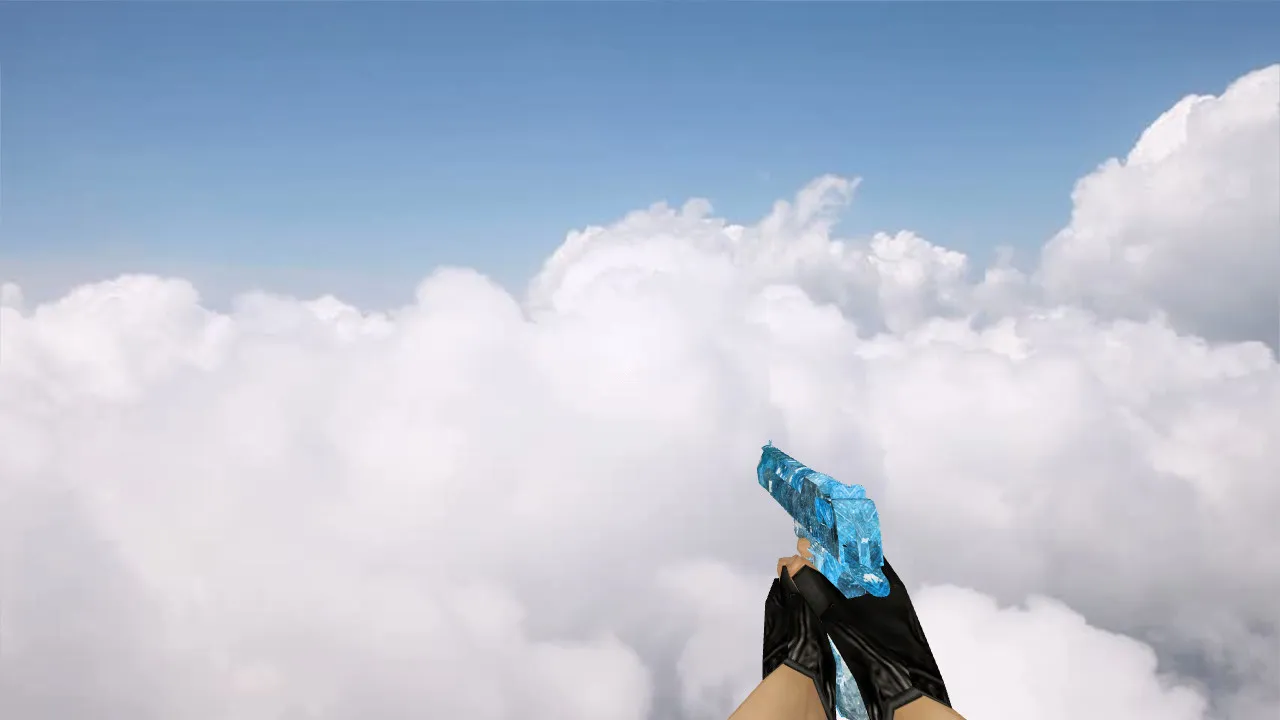 Модель Deagle «Голубой кристалл» для CS 1.6 - скриншот 3