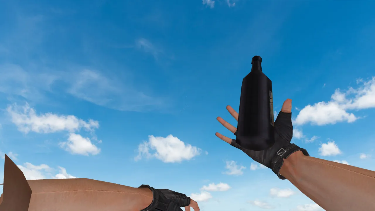 Модель «Bottle Grenade» для CS 1.6: v_ p_ w_ файлы, звуки, осмотр и текстуры гранаты - скриншот 3