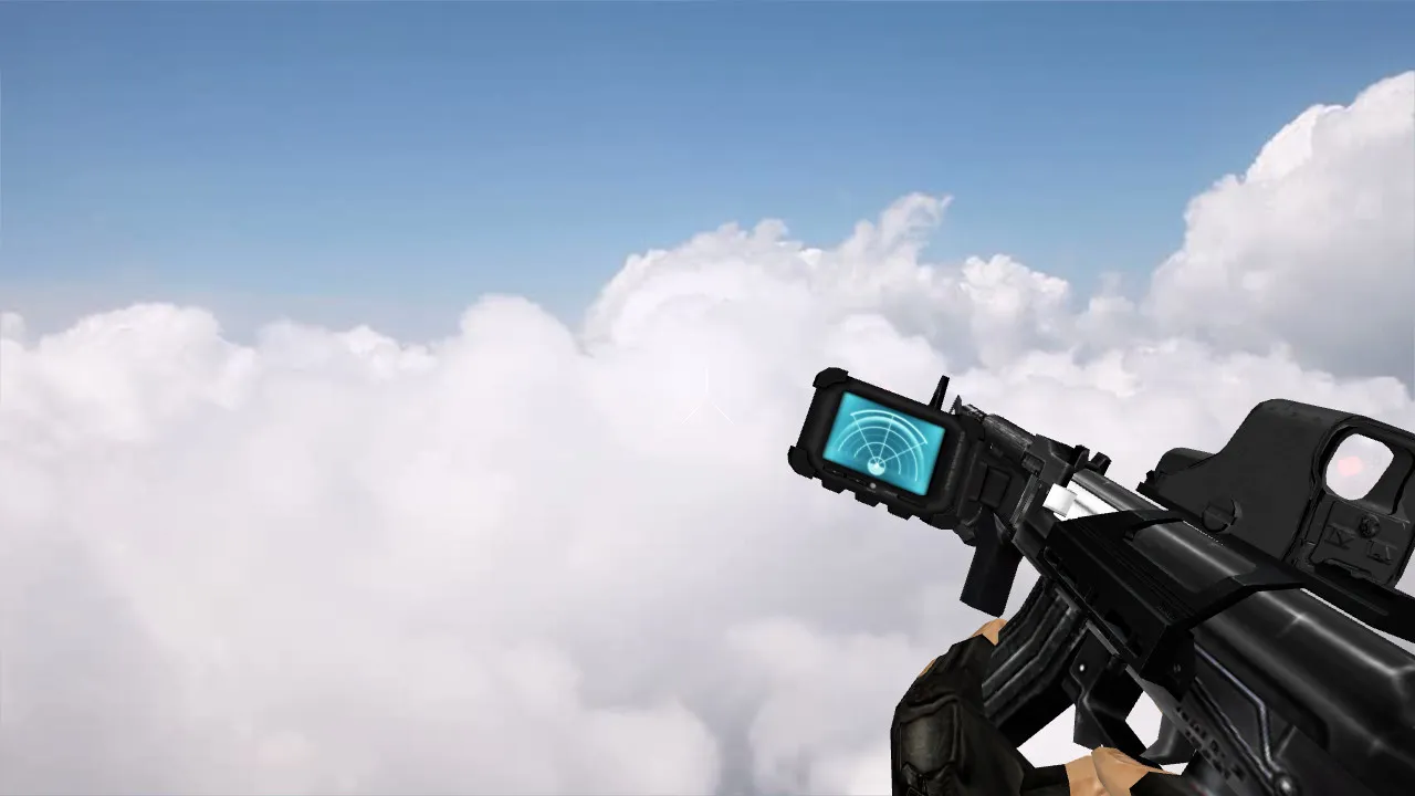 Модель AK-47 Modern Soldier для CS 1.6 - Оптимизированные детали - скриншот 2