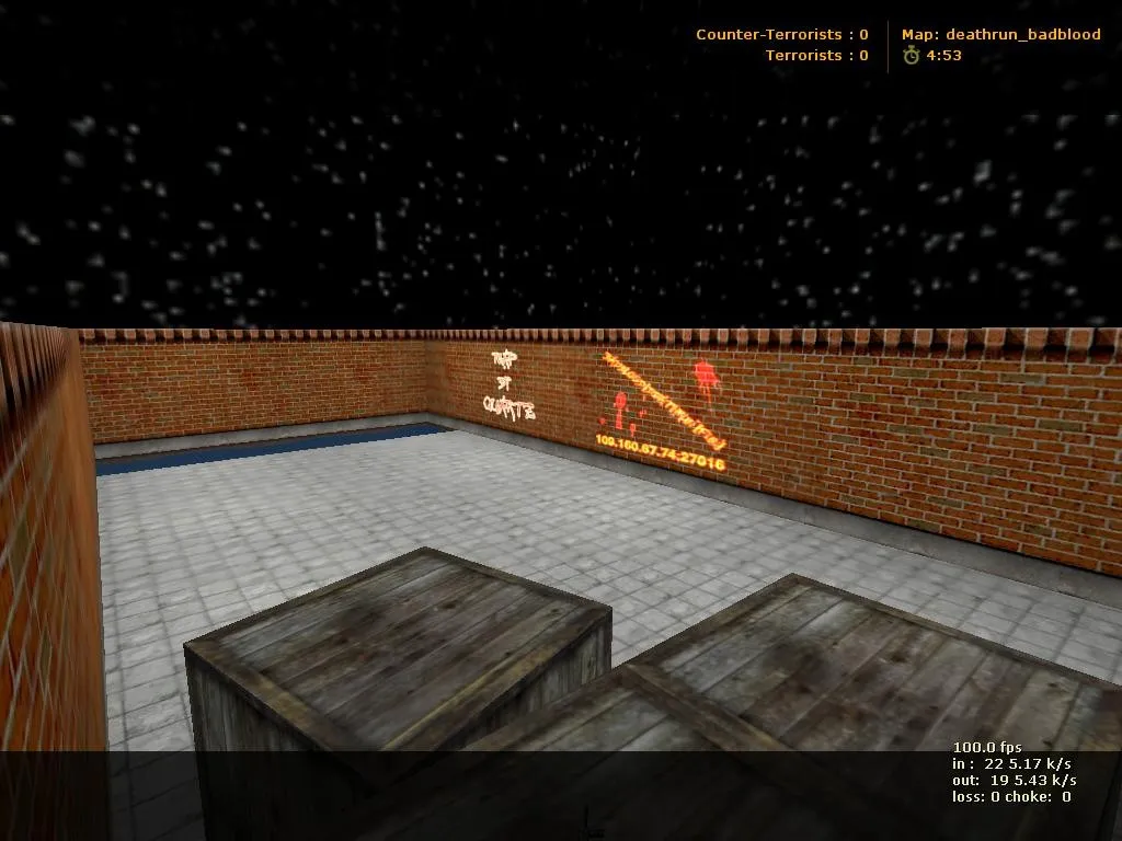 deathrun_badblood для CS 1.6: тактика за Т и КТ, точки, .nav и оптимизация карты - скриншот 1