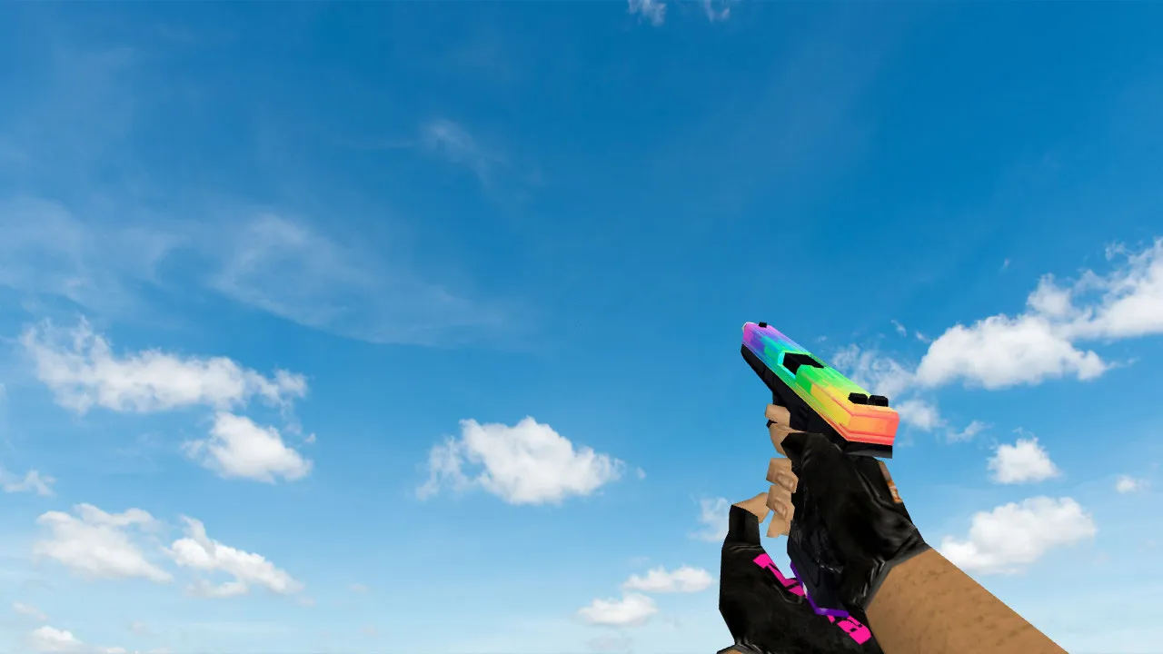 Модель «Default Glock Glitchy Rainbow» для CS 1.6 - Оружие - скриншот 2