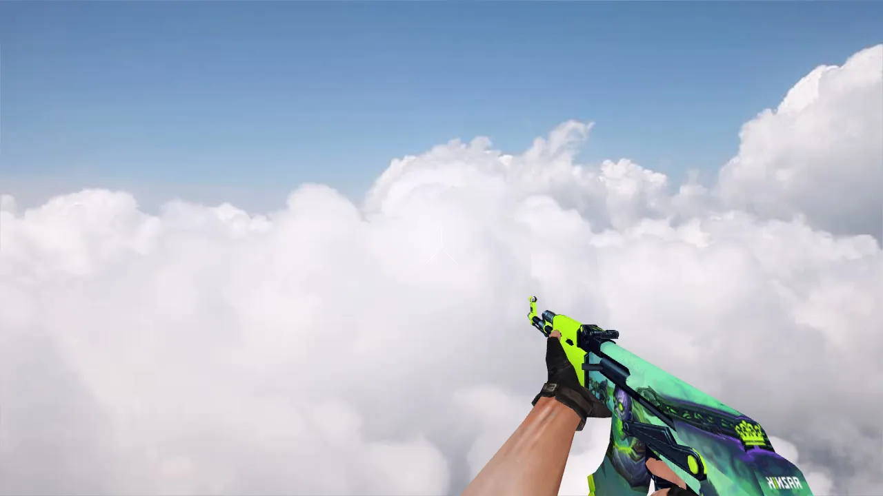 Модель AK-47 Shadow Charge v_ для CS 1.6: p_ w_ модели, звуки, анимация осмотра, текстуры и настройка — скриншот 1
