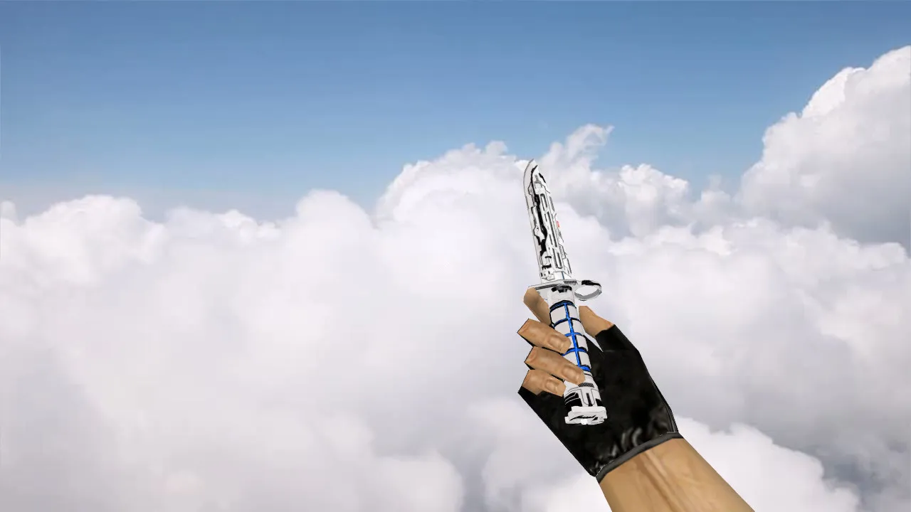 Модель «Bayonet Astro» v_ и p_ для CS 1.6: звуки, анимация осмотра, текстуры, установка без ошибок - скриншот 1