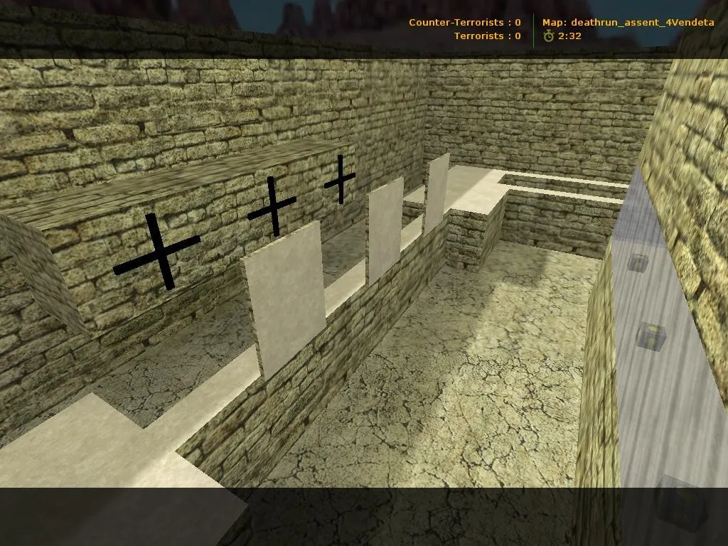 Карта deathrun_assent_4vendeta для CS 1.6: баланс сторон, точки, .nav и оптимизация - скриншот 5