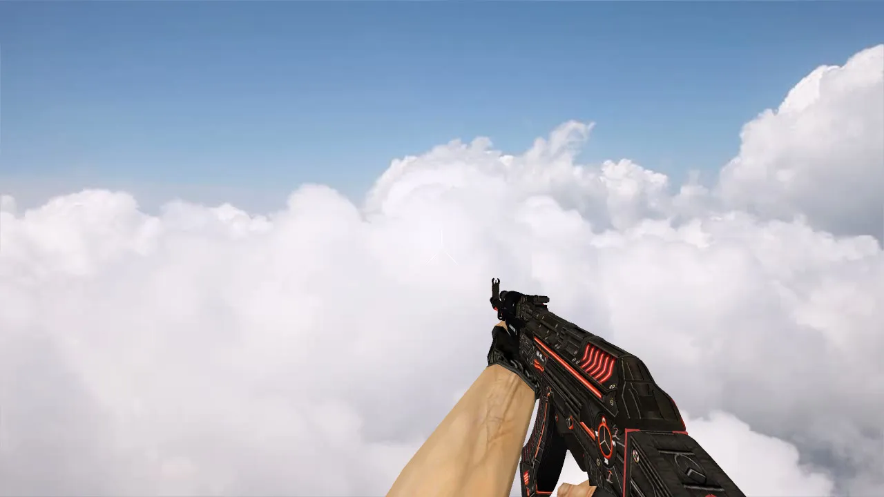 Модель AK-47 Aviator для CS 1.6 - Качественные текстуры и анимация - скриншот 4