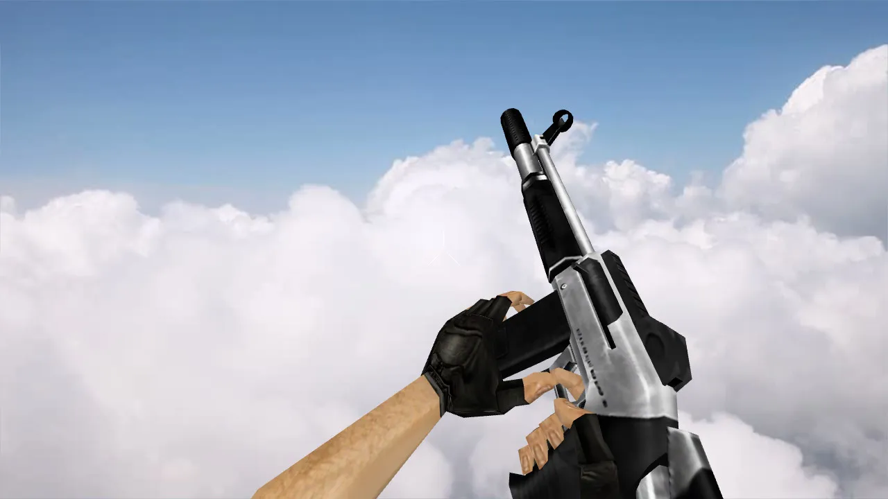 Модель v_ak47 «Handheld Laser Cannon» для CS 1.6: p_ak47, w_ak47, звуки, анимация осмотра и качество текстур - скриншот 3