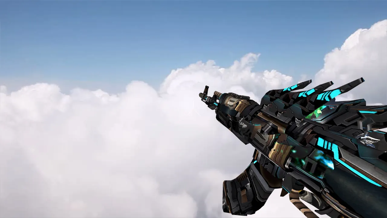 Модель AK-47 Black Paladin для CS 1.6 - Особый скин - скриншот 2