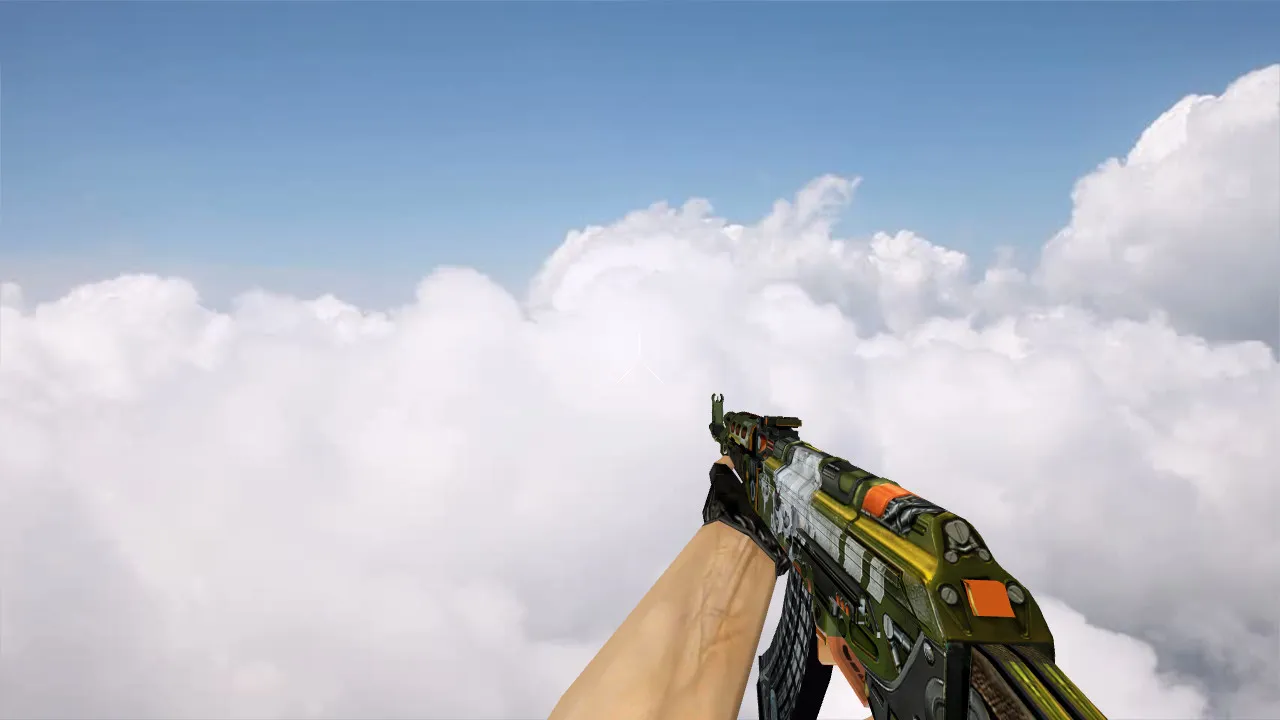 Модель «AK-47 Skulliosis» v_ для CS 1.6: p_ и w_ модели, звуки, анимация осмотра, текстуры - скриншот 4