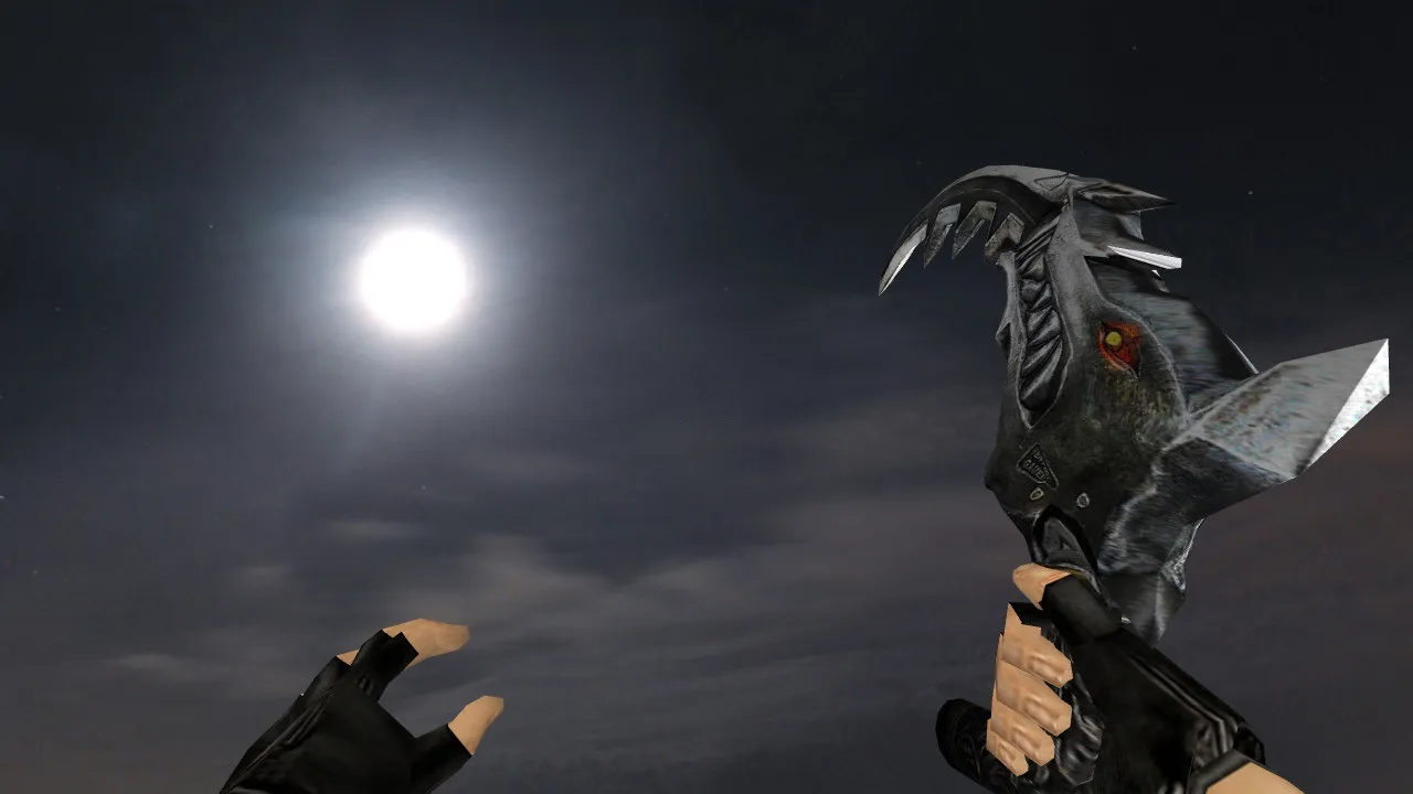 Модель ножа «Blackshot Wolf Fang» v_ knife для CS 1.6: версии p_ и w_, звуки, анимация осмотра, текстуры - скриншот 1