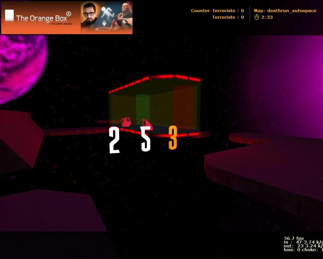 deathrun_autospace_beta1 для CS 1.6: карта deathrun, точки, боты (.nav), оптимизация wpoly/epoly - скриншот 1