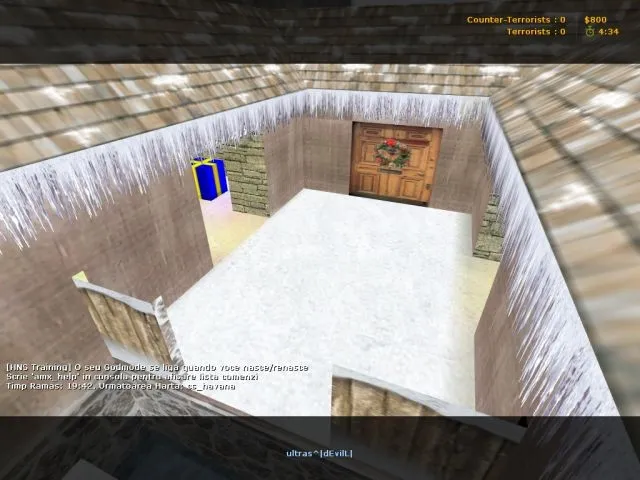 deathrun_alleywinter для CS 1.6: тактики за Т/КТ, точки, навигация ботов и оптимизация карты - скриншот 1