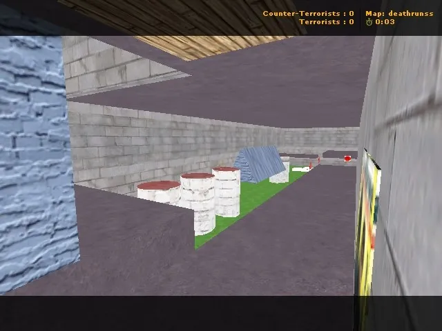 deathrun_canalization для CS 1.6: Deathrun-карта, точки для Т/КТ, .nav для ботов и оптимизация - скриншот 2