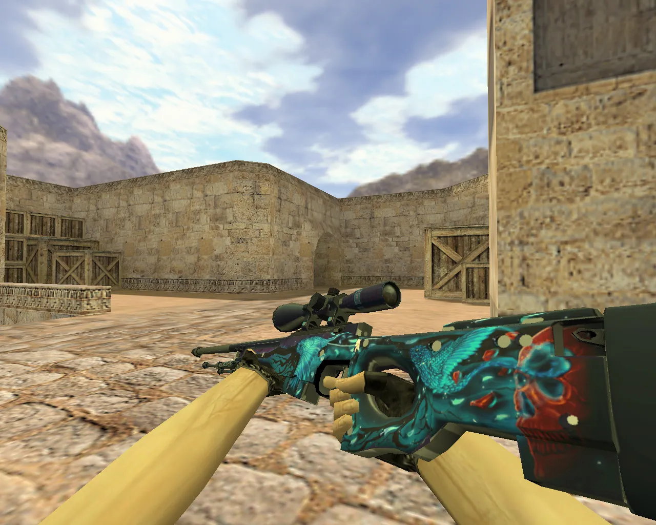 Модель AWP Смертоносные птицы для CS 1.6 - Уникальный скин — скриншот 1